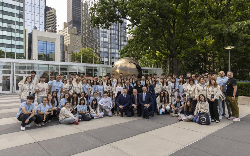 Estudiantes españoles hacen ante la ONU un llamamiento internacional por la sostenibilidad