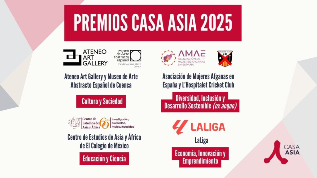 Entrega de los Premios Casa Asia 2025