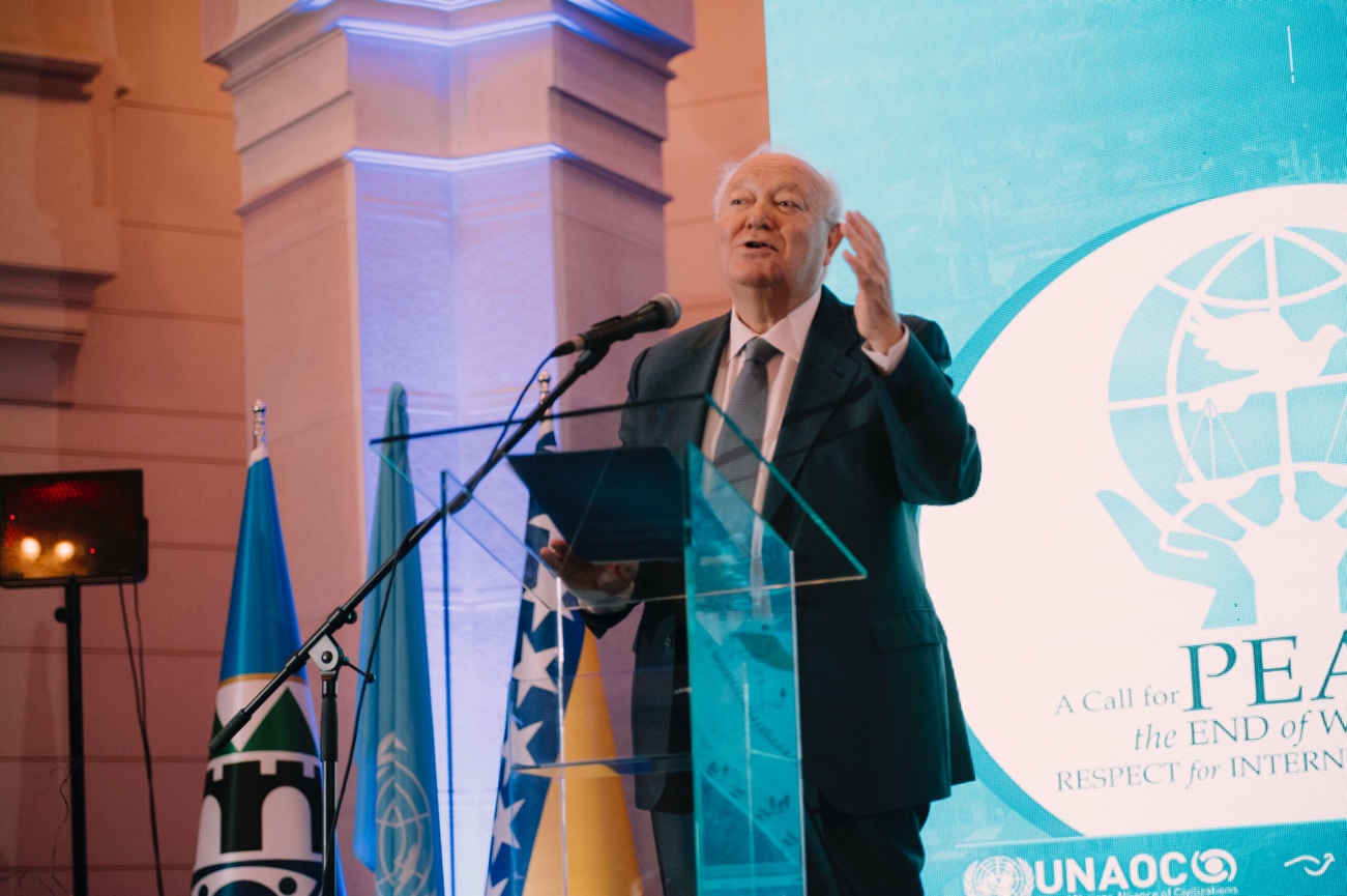 El Secretario General Adjunto Miguel Ángel Moratinos, Alto Representante de la Alianza de Civilizaciones de las Naciones Unidas y Enviado Especial de las Naciones Unidas para Combatir la Islamofobia