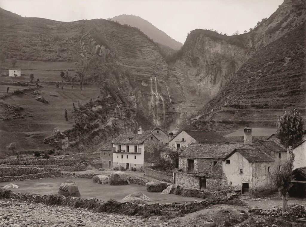 Lucien Briet. Broto - La cascade de Sorrosal. 16 de agosto de 1905