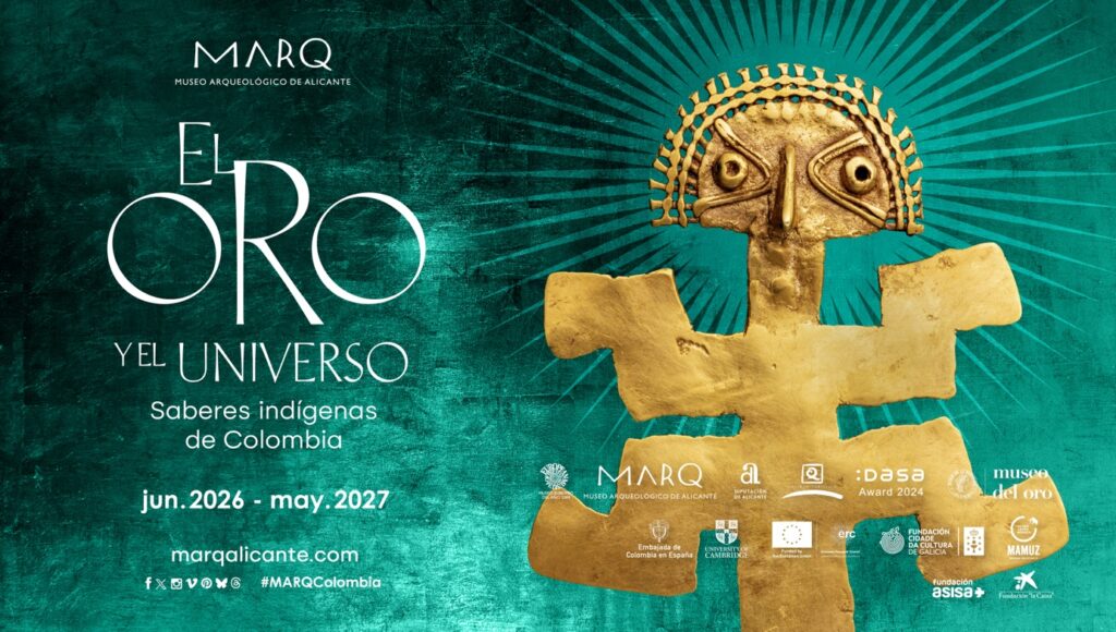 Museo Arqueológico de Alicante y el Museo del Oro del Banco de la República de Colombia presentan la exposición “El oro y el universo. Saberes indígenas de Colombia” este miércoles 27 de mayo de 2026
