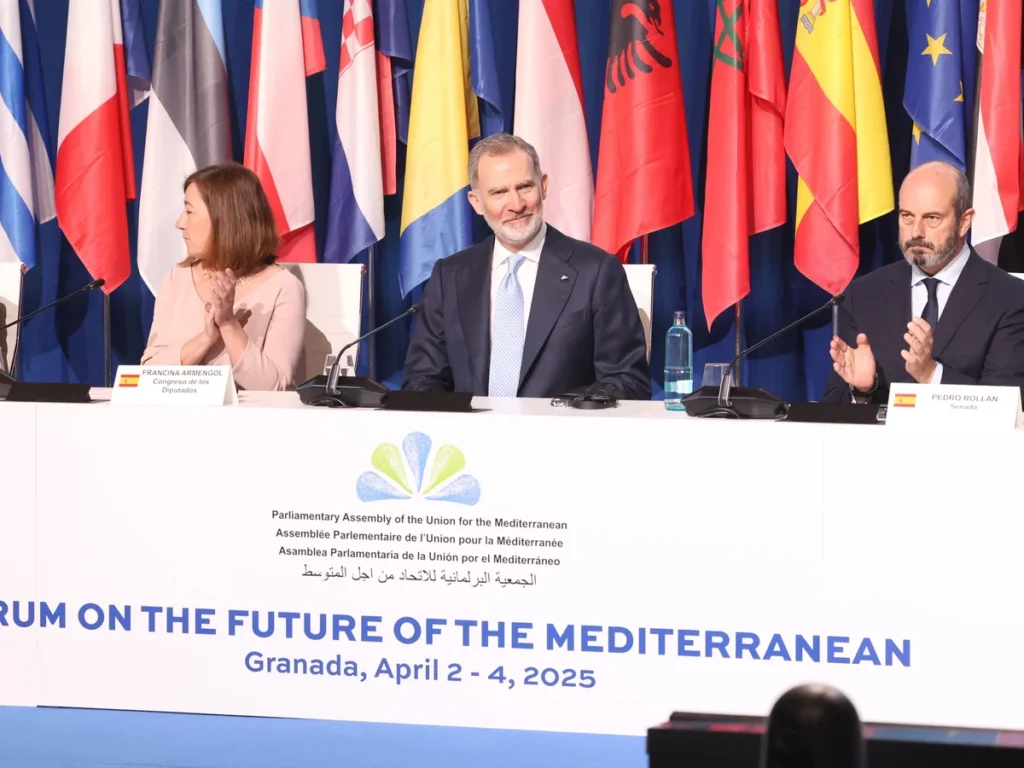 El Rey Felipe VI inaugura en Granada el Foro sobre el Futuro del Mediterráneo