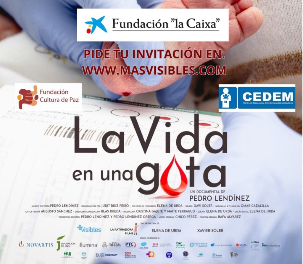 Madrid acoge la proyección en Caixa Forum de «La Vida en una Gota», el documental que busca igualdad en el cribado neonatal para todos los niños de España